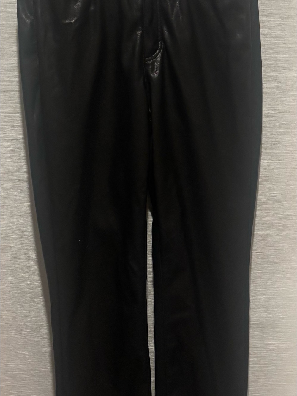 Women's Black Faux Leather Pants